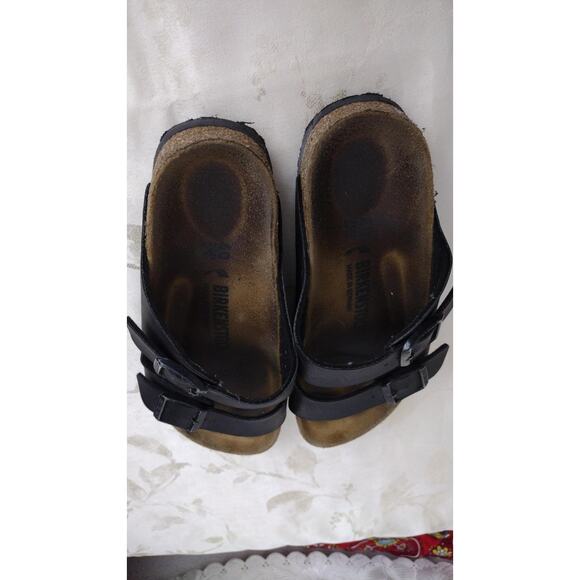 Birkenstock Arizona Sandals Size EU 40 Womens 7 Womens 9 Black Made in Germany - Picture 1 of 5